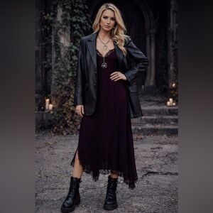 Good American Black Faux Leather Y2K Blazer Size 1